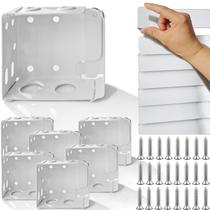 Mini Blind Brackets Lorcin Metal Window White 6PCS Mini Blind Brackets Lorcin Metal Window White 6PCS