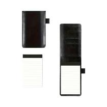 Mini Bloco De Notas Impermeável Em Couro PU Com Alça E Estojo Para Lápis, Páginas Com Linhas