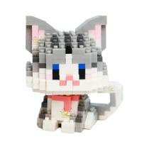 Mini Blocos de Construção Gato Bonito - Modelo Micro para Crianças