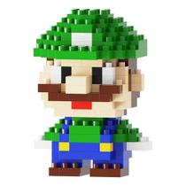 Mini Blocos de Montar Luigi Pixelado Colecionável - 164 Peça Mini Blocos de Montar Luigi Pixelado Colecionável - 164 Peça