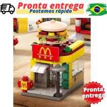 Mini Blocos de Montar Mac Donald s 118 peças Brinquedo Educativo e Colecionável