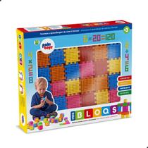 Mini bloqs 120 pecas para p/montar figuras 3d infantil