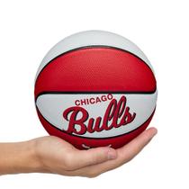 Mini Bola de Basquete NBA Retrô Chicago Bulls Wilson 3