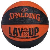 Mini Bola de Basquete Spalding Lay Up Tam 3 Azul e Amarelo