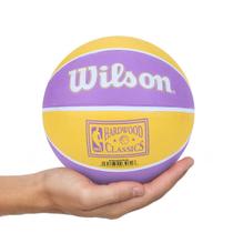 Mini Bola de Basquete Wilson NBA Team Retrô Los Angeles Lakers 3
