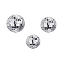 Mini Bola De Espelhos Prateada Giratória Com Luzes 10 Peças Decoração De Bolo Para Festas Natal Mini Bola De Espelhos Prateada Giratória Com Luzes 10 Peças Decoração De Bolo Para Festas Natal