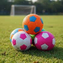 Mini Bola De Futebol Costurada Emborrachada Colorida Infantil Quadra
