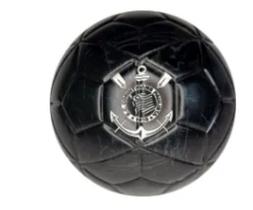 Mini bola de futebol pvc/pu cinza/preta corinthians
