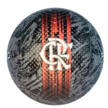 Mini bola de futebol pvc / pu preta/vermelha flamengo