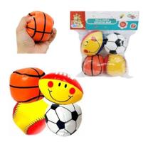 Mini Bola Esportiva 4 Peças Infantil Macia E Leve Divertida Mini Bola Esportiva 4 Peças Infantil Macia E Leve Divertida