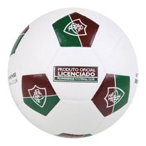 Mini Bola Oficial Do Fluminense Branca Com Escudo Tricolor