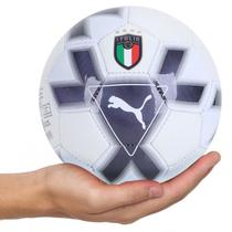 Mini Bola Puma Seleção Itália Cage Unissex - Branco e Azul