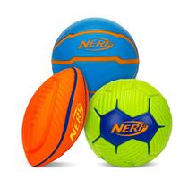 Mini Bolas de Espuma Nerf - Futebol, Basquete e Vôlei - Antiestresse