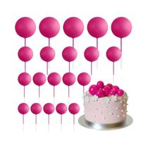 Mini Bolas De Espuma Para Decoração De Bolos, Pacote Com 20 Peças, Decorações DIY Para Casamento,