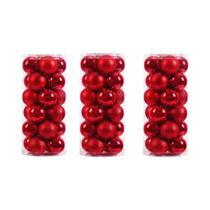 Mini Bolas De Natal Vermelhas, Verdes, Douradas E Rosas 24 4CM Decorações DIY Para Árvore E