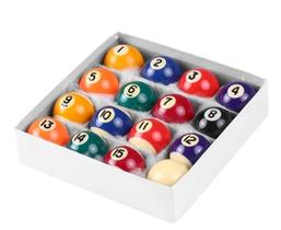 Mini Bolas De Sinuca Bilhar Snooker 25mm Mesa Infantil