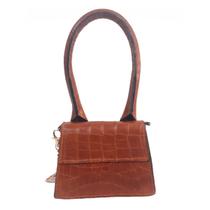 Mini Bolsa Bag Croco com 2 Alças Birô Ref.2131