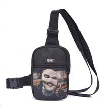 Mini bolsa chest bag peitoral desenho personalizado