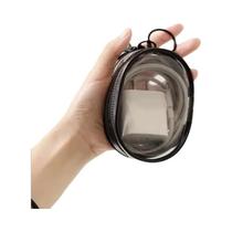 Mini Bolsa De Armazenamento Transparente Com Zíper, Organizador Portátil Para Chaveiro, Caixa