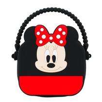 Mini Bolsa De Mão Minnie Infantil Silicone 13x13cm - Disney