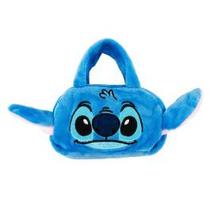 Mini bolsa de mão pelúcia stitch 9x13cm - disney