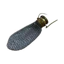 Mini Bolsa De Moeda Vintage Com Tampa Prateada, Feita À Mão, Bolsa De Troco Britânica Da Era