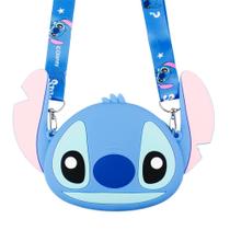 Mini Bolsa De Ombro Stitch Silicone 13x18cm Mini Bolsa De Ombro Stitch Silicone 13x18cm