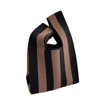 Mini Bolsa De Pulso Feminina Estilo Coreano Bolsas De Malha Feitas À Mão Casual Tote Coreano Bolsa Mini Bolsa De Pulso Feminina Estilo Coreano Bolsas De Malha Feitas À Mão Casual Tote Coreano Bolsa