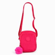 Mini Bolsa Feminina Transversal Compacta Nylon Leve Com Compartimentos E Zíper Duplo
