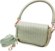 Mini Bolsa Feminina Verde Claro em Couro - 828