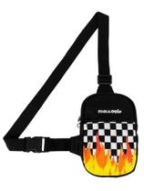 Mini Bolsa Lateral Shoulder Bag Masculina Pega a Visão Fogo Xadrez Lisa Mini Bolsa Lateral Shoulder Bag Masculina Pega a Visão Fogo Xadrez Lisa