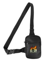 Mini Bolsa Lateral Shoulder Bag Masculina Pega Visão Estampa Dollar Fogo Mini Bolsa Lateral Shoulder Bag Masculina Pega Visão Estampa Dollar Fogo