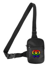 Mini Bolsa Lateral Shoulder Bag Masculina Pega Visão Estampa LGBT Mini Bolsa Lateral Shoulder Bag Masculina Pega Visão Estampa LGBT