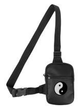 Mini Bolsa Lateral Shoulder Bag Masculina Pega Visão Estampa Yin Yang Mini Bolsa Lateral Shoulder Bag Masculina Pega Visão Estampa Yin Yang