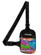 Mini Bolsa Lateral Shoulder Bag Masculina Pega Visão Grafite Lisa Mini Bolsa Lateral Shoulder Bag Masculina Pega Visão Grafite Lisa