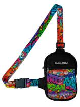 Mini Bolsa Lateral Shoulder Bag Masculina Pega Visão Grafite Mini Bolsa Lateral Shoulder Bag Masculina Pega Visão Grafite