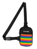Mini Bolsa Lateral Shoulder Bag Masculina Pega Visão LGBT PRIDE Mini Bolsa Lateral Shoulder Bag Masculina Pega Visão LGBT PRIDE