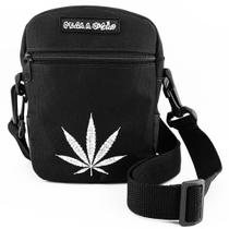 Mini Bolsa Lateral Shoulder Bag Pega a Visão Folha Erva Mini Bolsa Lateral Shoulder Bag Pega a Visão Folha Erva