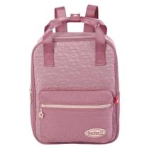 Mini Bolsa Mochila Pequena Feminino Menina Rosa De Mão Mini Bolsa Mochila Pequena Feminino Menina Rosa De Mão