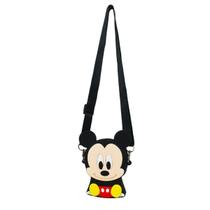 Mini Bolsa Ombro Mickey Silicone Infantil 15x11.5cm - Disney