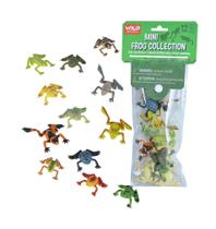 Mini bolsa plástica Toy Wild Republic Frog, conjunto de 12 peças para crianças