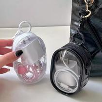 Mini Bolsa PortaAcessórios Transparente com Zíper Ideal para Viagem, Fone e Carregador Mini Bolsa PortaAcessórios Transparente com Zíper Ideal para Viagem, Fone e Carregador