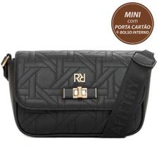 Mini bolsa rafitthy feminina 28.15330a preta Mini bolsa rafitthy feminina 28.15330a preta