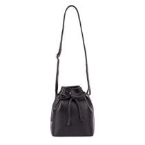 Mini bolsa saco de couro liso Nathy