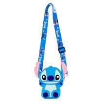 Mini Bolsa Tiracolo Stitch Silicone 15x13cm - Disney Mini Bolsa Tiracolo Stitch Silicone 15x13cm - Disney