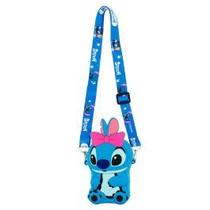 Mini bolsa tiracolo stitch silicone 16.5x9cm - disney