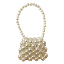 Mini Bolsa Tote Vintage com Alça Transversal - Estilo Pearl