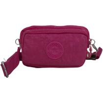 Mini Bolsa Transversal Feminina Ajustável 3 Compartimentos Mini Bolsa Transversal Feminina Ajustável 3 Compartimentos