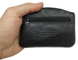 Mini Bolsinha Porta Dinheiro Cartao Moedas De Couro