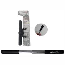 Mini Bomba Bike Pump de Alumínio 25 x 191mm Preta Bico Fino/Grosso Redstone